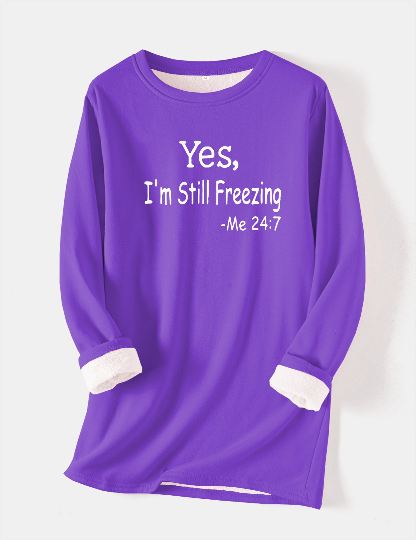I'm Cold Warm Sherpa Lined Fleece Sport Sweatshirt