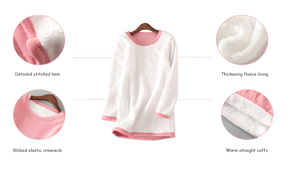 Warm Sherpa Lined Fleece Sport Sweatshirt