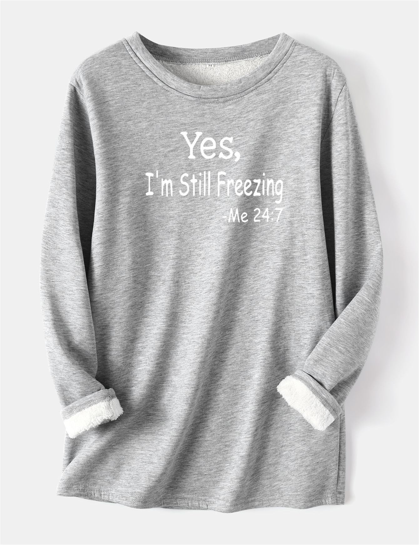 I'm Cold Warm Sherpa Lined Fleece Sport Sweatshirt