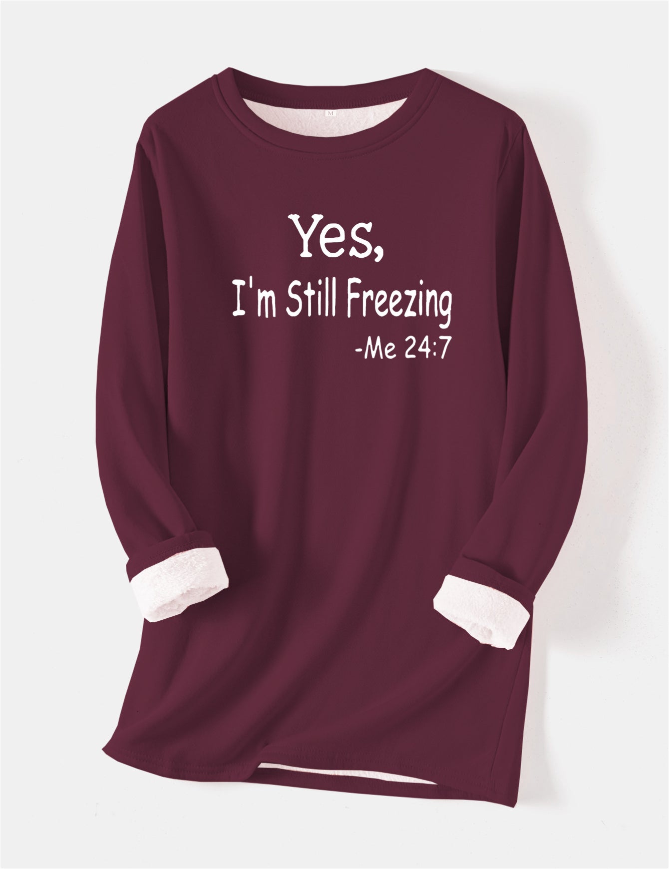 I'm Cold Warm Sherpa Lined Fleece Sport Sweatshirt