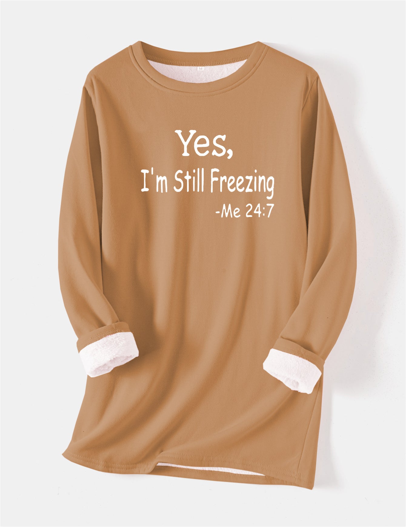 I'm Cold Warm Sherpa Lined Fleece Sport Sweatshirt