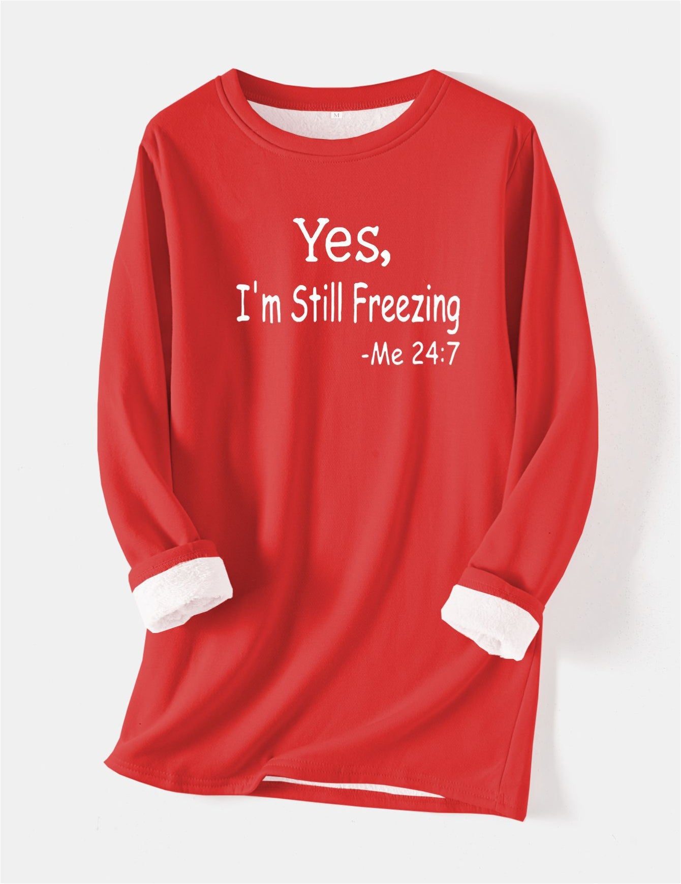 I'm Cold Warm Sherpa Lined Fleece Sport Sweatshirt