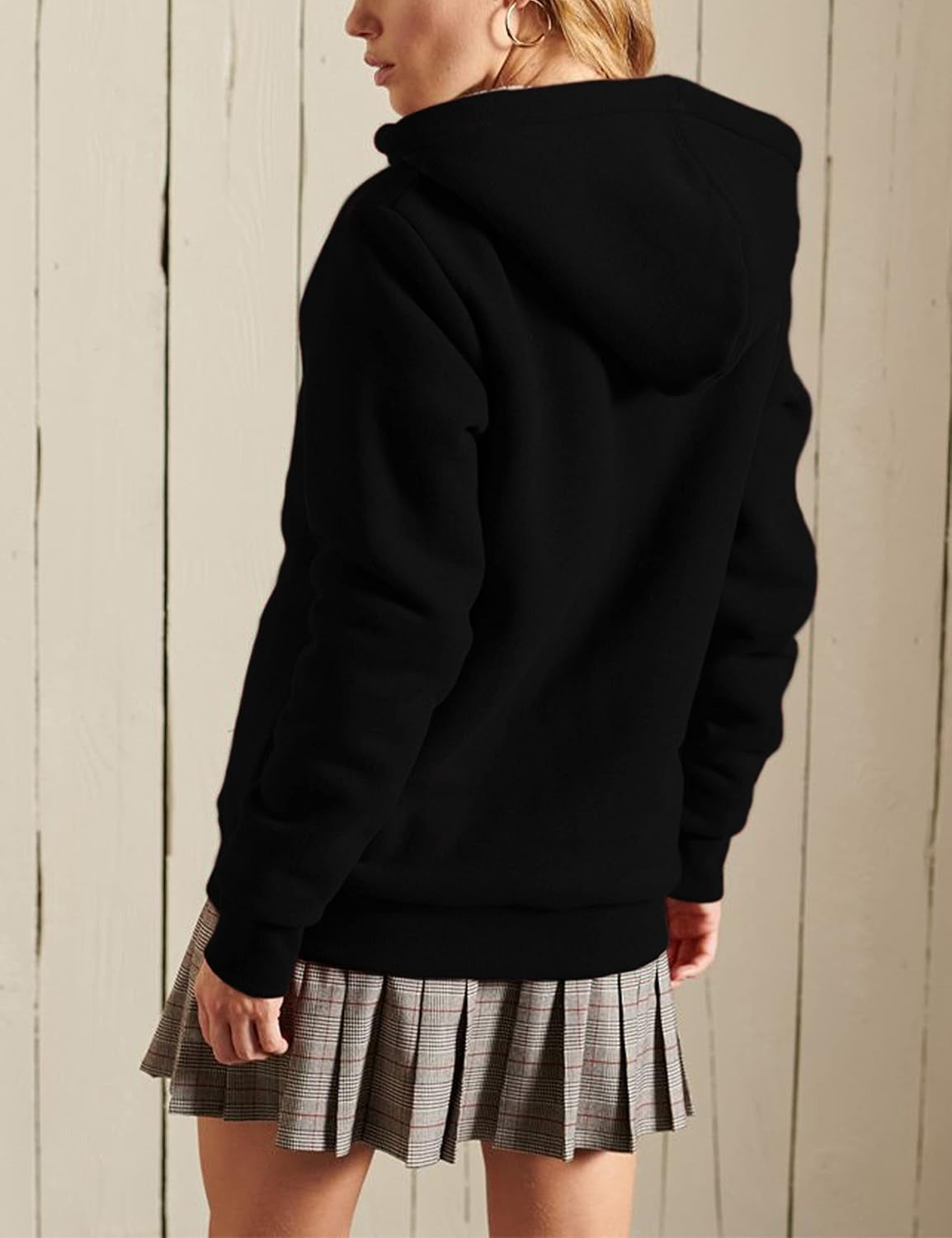 Casual Full Zip Up Sherpa Lined Jacket