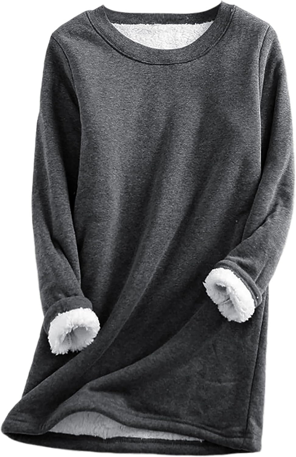Warm Sherpa Lined Fleece Sport Sweatshirt